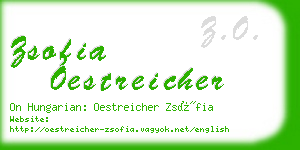 zsofia oestreicher business card